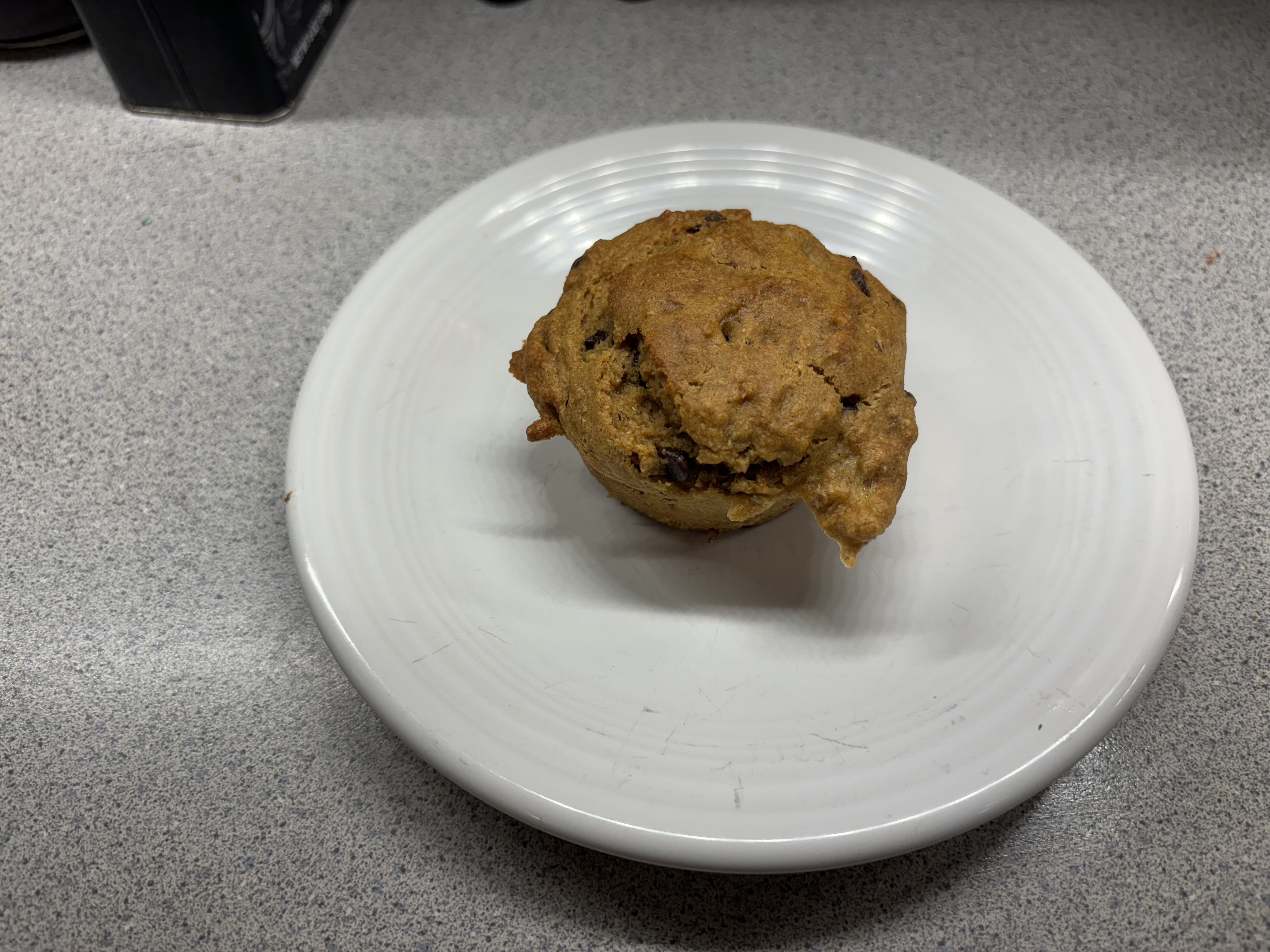 chocolate chip banana nut muffin